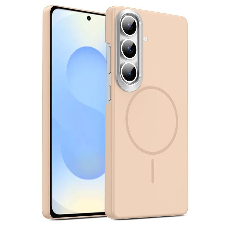 

For Samsung Galaxy S26 5G Gold Armor PC Thin Circle MagSafe Shockproof Phone Case(Desert Gold)