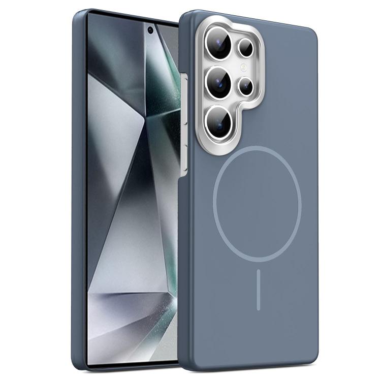 

For Samsung Galaxy S26 Ultra 5G Gold Armor PC Thin Circle MagSafe Shockproof Phone Case(Carbon Grey)