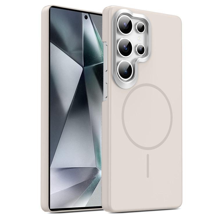 

For Samsung Galaxy S26 Ultra 5G Gold Armor PC Thin Circle MagSafe Shockproof Phone Case(Summit Stone)