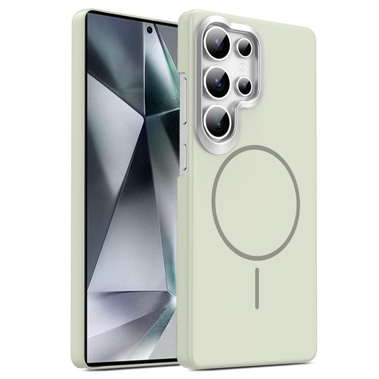

For Samsung Galaxy S26 Ultra 5G Gold Armor PC Thin Circle MagSafe Shockproof Phone Case(Titanium Gray)