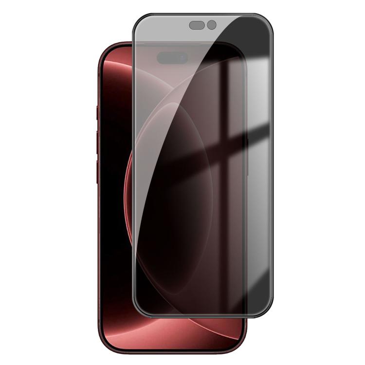 For iPhone 18 Pro Kalebol High-Aluminum Screen-Printed Full-Coverage Black-Border Privacy Tempered Glass Film