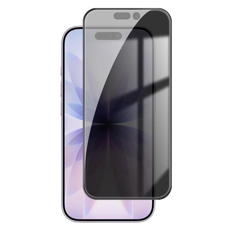 For iPhone 18 Kalebol High-Aluminum Screen-Printed Full-Coverage Black-Border Privacy Tempered Glass Film