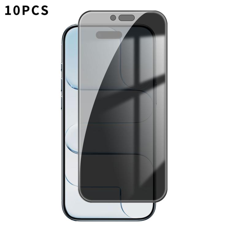 

For iPhone 17 Air Kalebol 10pcs High-Aluminum Screen-Printed Full-Coverage Black-Border Privacy Tempered Glass Film