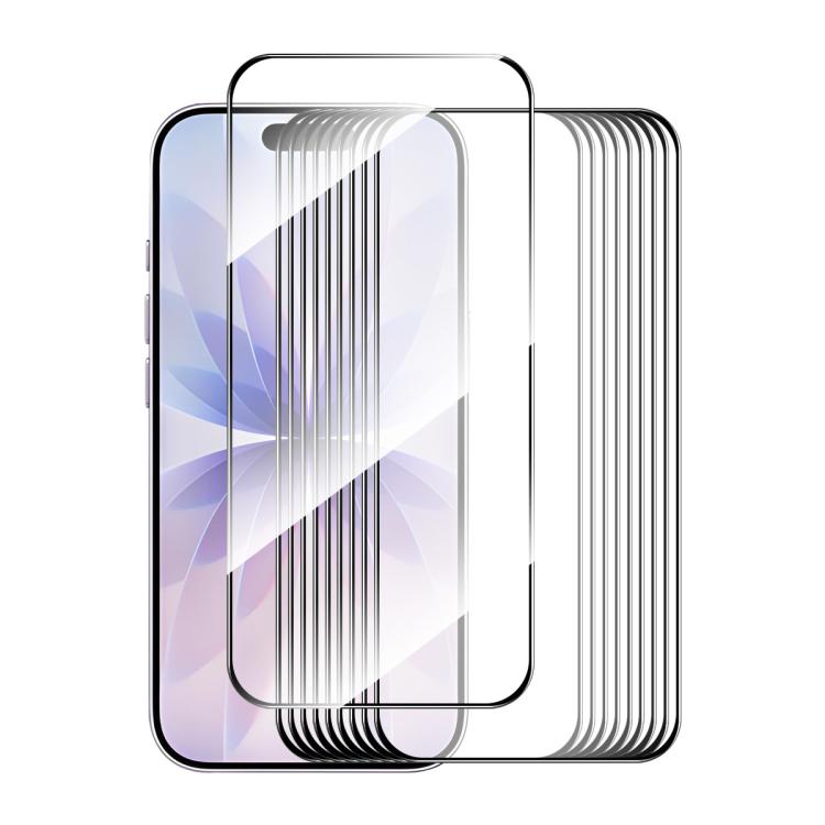

For iPhone 17 10pcs ENKAY Thickened Glue No White Edge High Aluminum-silicon Tempered Glass Film