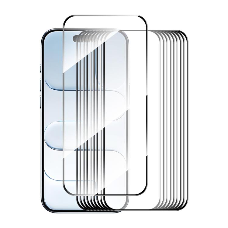

For iPhone Air 10pcs ENKAY Thickened Glue No White Edge High Aluminum-silicon Tempered Glass Film