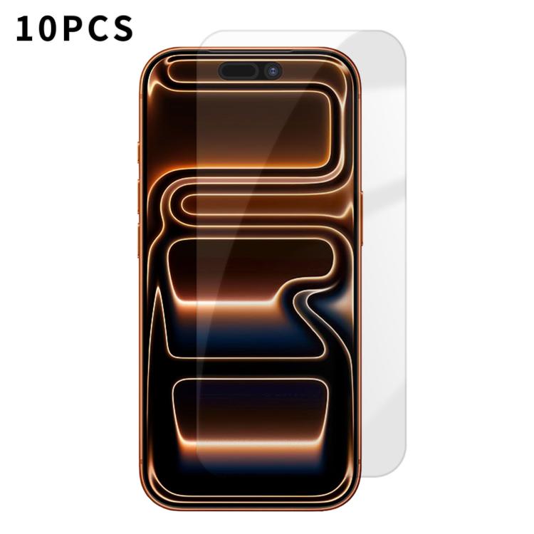 

For iPhone 17 Pro Max Kalebol 10pcs High-Aluminum Semi-Screen Anti-Fingerprint HD Tempered Glass Film