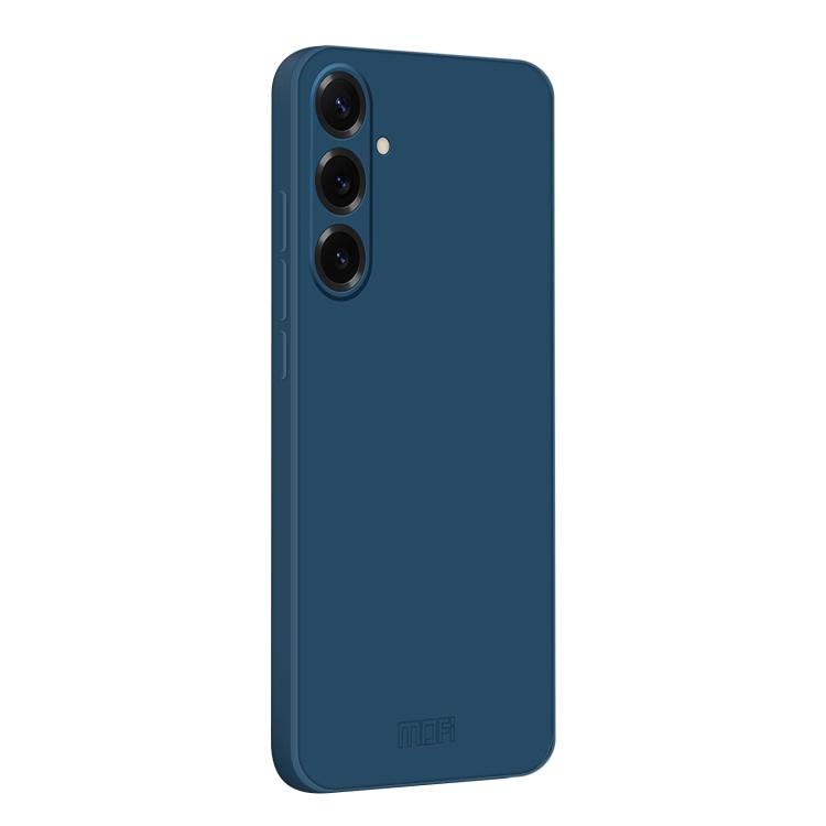 For Samsung Galaxy S25 5G MOFI Caring Soft Shell Liquid Silicone Skin Feel Phone Case(Blue)
