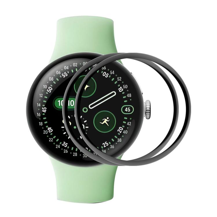 

For Google Pixel Watch 4 45mm 2pcs ENKAY 3D Full Coverage Soft PC Edge PMMA HD Screen Film