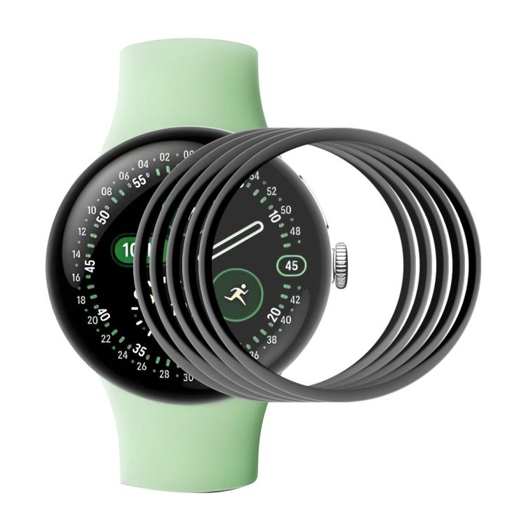 

For Google Pixel Watch 4 45mm 5pcs ENKAY 3D Full Coverage Soft PC Edge PMMA HD Screen Film