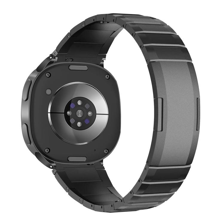 

For Samsung Galaxy Watch Ultra 47mm / Ultra 2025 Curved Quick Release Butterfly Buckle Stainless Steel Watch Band(Black)