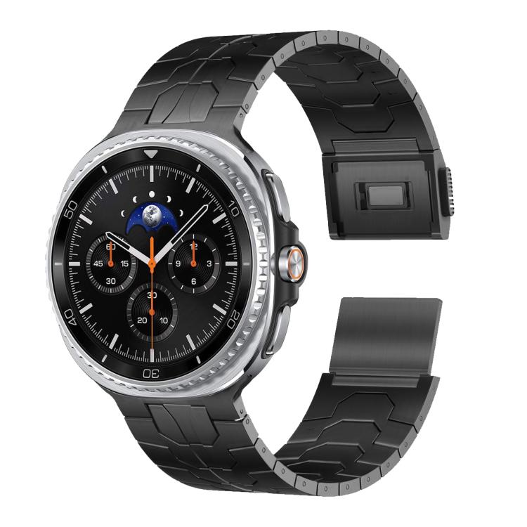 

For Samsung Galaxy Watch8 / Watch8 Classic Magnetic Clasp Stainless Steel Watch Band(Black)