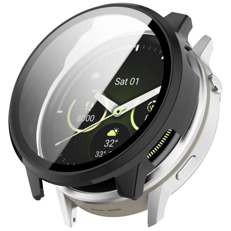 

For Garmin Venu 4 45mm Tempered Film Integrated PC Watch Protective Cover(Black)