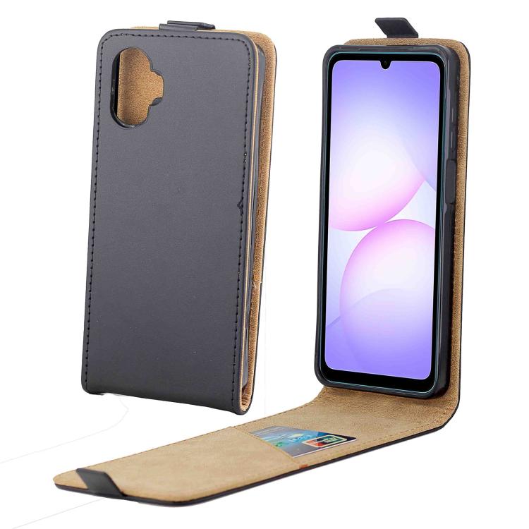 

For Samsung Galaxy S25 FE 5G Vertical Flip Leather Case with Card Slot(Black)