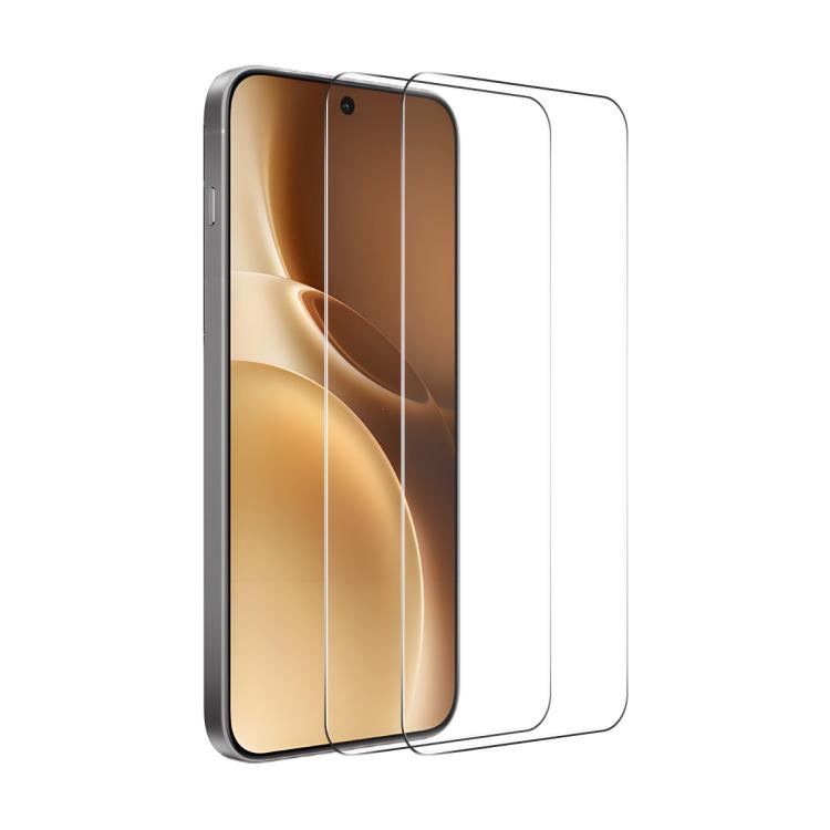 

For vivo X300 Pro 2pcs ENKAY 0.18mm High Aluminum-silicon Tempered Glass Film, Support Ultrasonic Fingerprint Unclock