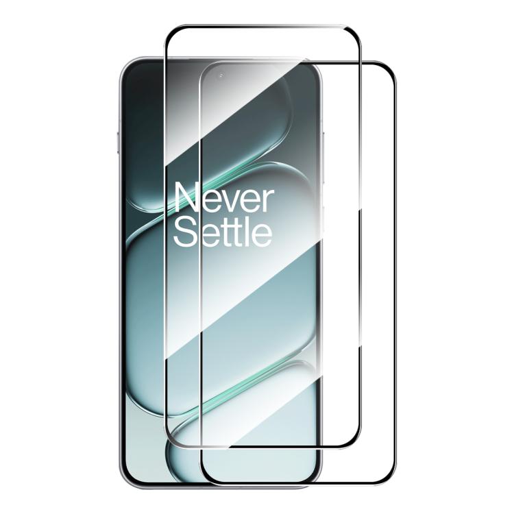 

For OnePlus Ace 6 2pcs ENKAY Hat-Prince 0.18mm 9H 2.5D High Aluminum-silicon Tempered Glass Film, Support Ultrasonic Fingerprint Unclock