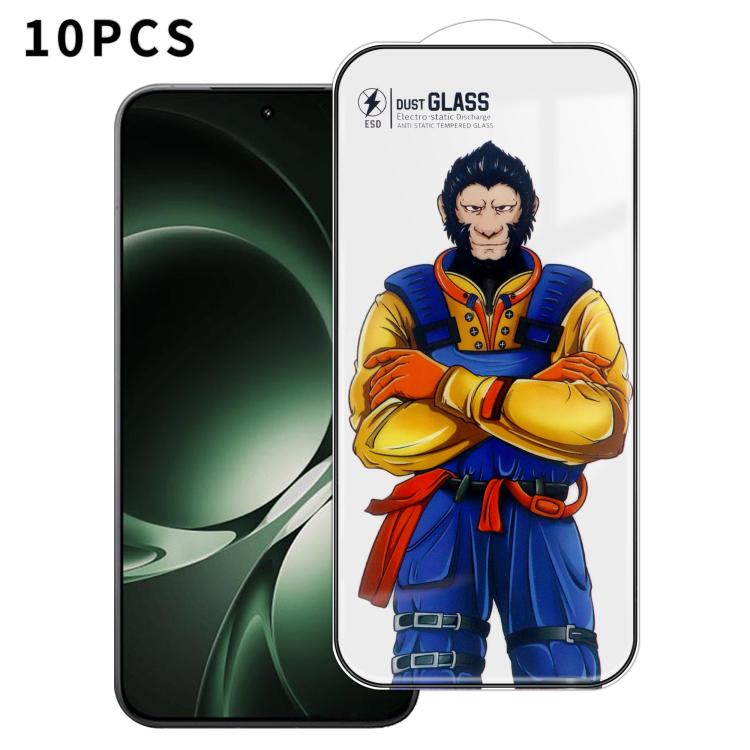 

For Redmi K80 Ultra 10pcs Armor Super-Strong 3D Curved 120C Anti-Static High-Aluminum Screen-Printed HD Tempered Glass Film