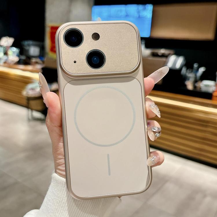 

For iPhone 14 Dunjia Organic Silicone MagSafe Shockproof Phone Case(Gold)