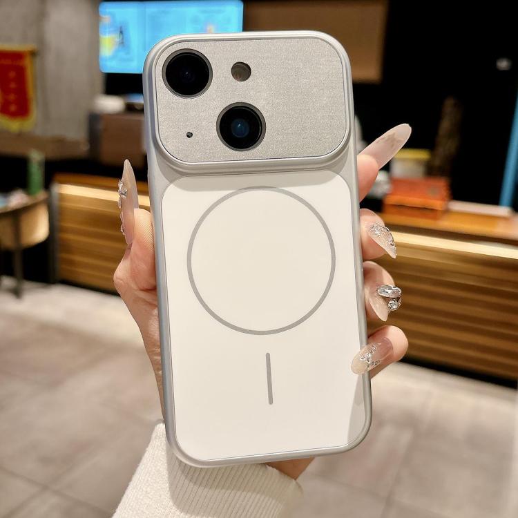 

For iPhone 14 Dunjia Organic Silicone MagSafe Shockproof Phone Case(White)