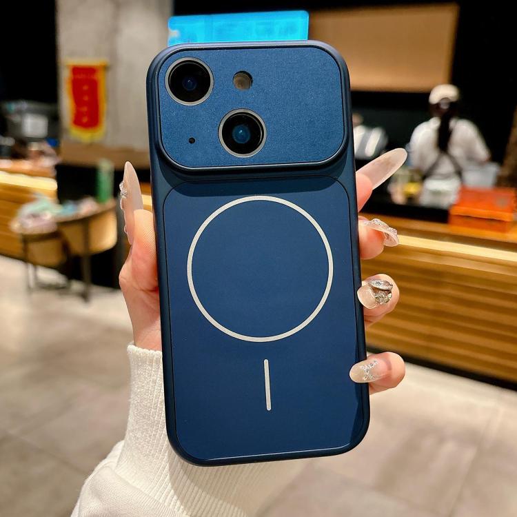 For iPhone 14 Dunjia Organic Silicone MagSafe Shockproof Phone Case(Blue)