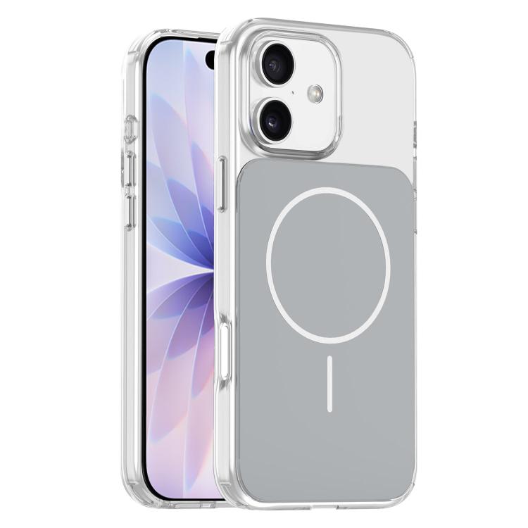 

For iPhone 17 Gold-Orange Original Color MagSafe Shockproof Phone Case(Grey)