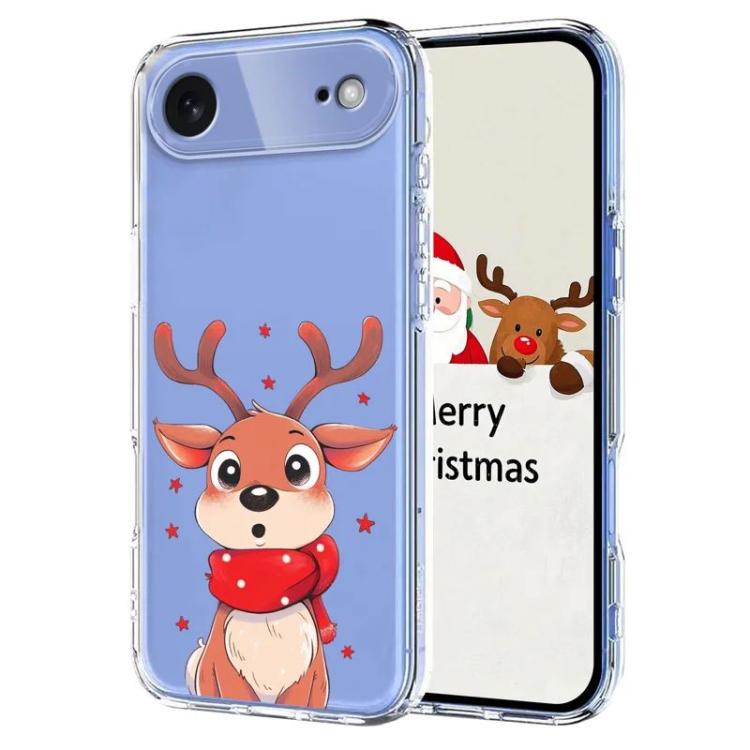 

For iPhone Air Christmas-themed Printed TPU Phone Case(Christmas Elk)