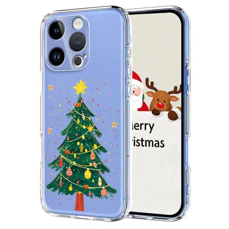 

For iPhone 16 Pro Max Christmas-themed Printed TPU Phone Case(Christmas Tree)