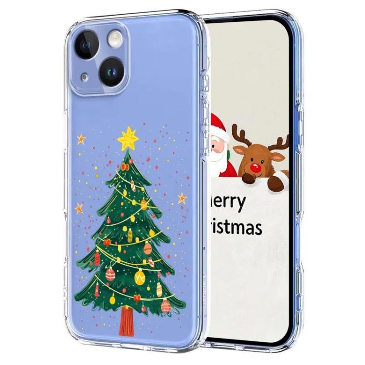 

For iPhone 15 Christmas-themed Printed TPU Phone Case(Christmas Tree)