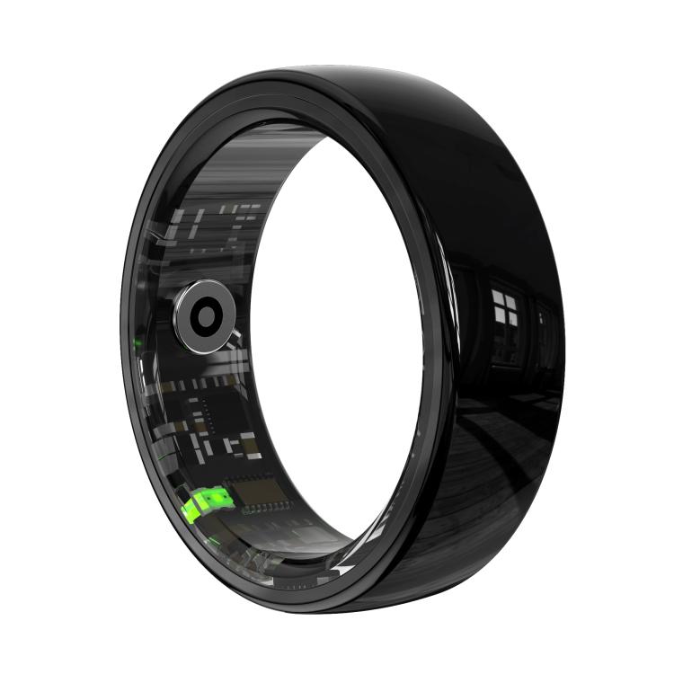 

R12 SIZE 8 Smart Ring, Support Heart Rate / Blood Oxygen / Sleep Monitoring / Female Health(Black)