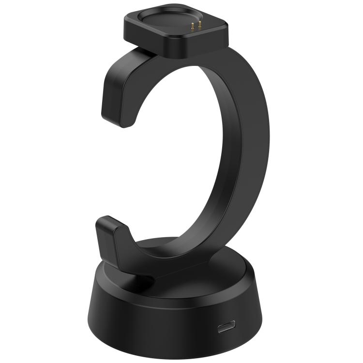 

For Amazfit T-Rex 3 Pro C-Shaped Smart Watch Charging Stand Charging Dock Base(Black)