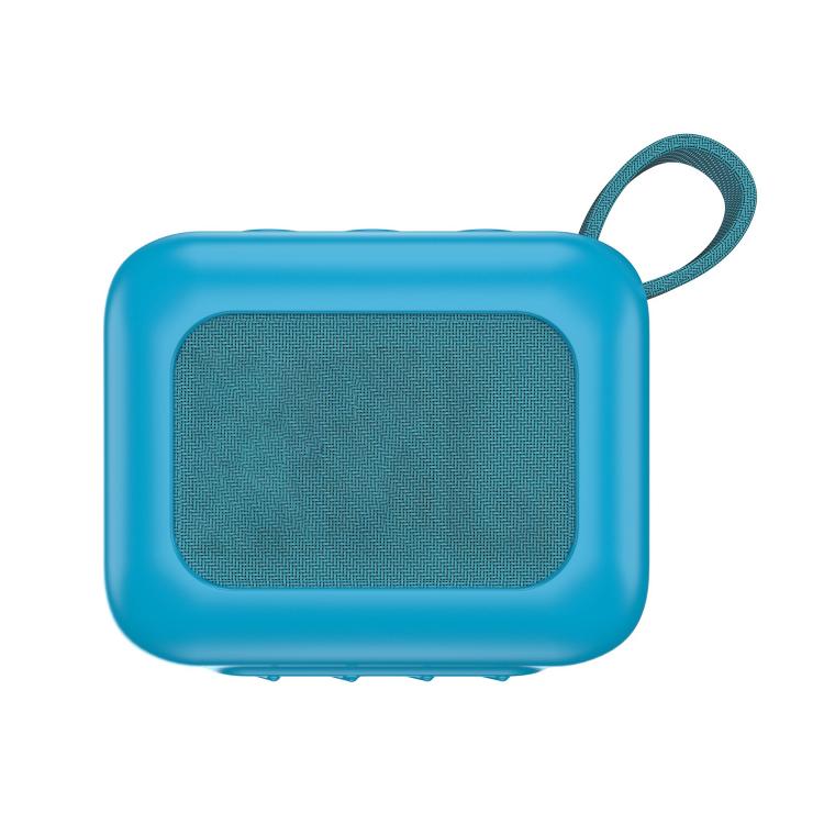 

For JBL GO4 Outdoor Bluetooth Speaker Soft Silicone Drop-Proof Protective Case(Peacock Blue)