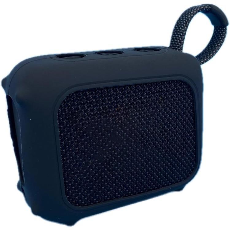 For JBL GO4 Outdoor Bluetooth Soft Silicone Drop-Proof Speaker Cover(Black)
