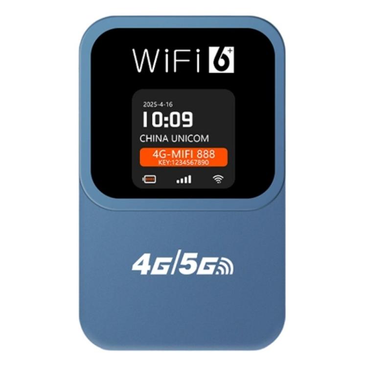 M31-E 300Mbps Eurasian Version Portable 4G WiFi Router with Time and Date Display(Blue)