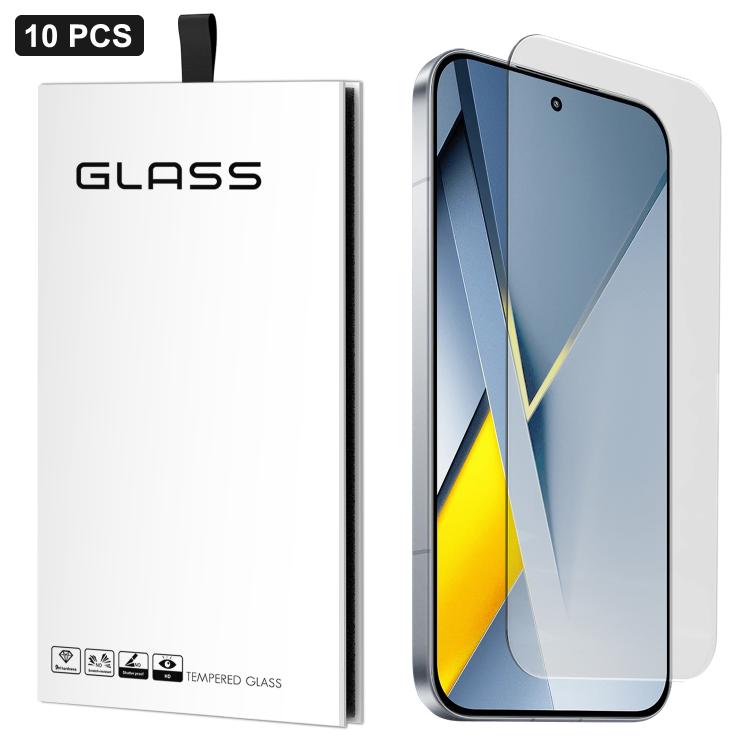 

For Xiaomi Poco F8 Ultra 10pcs 3D Large Arc Half-Screen No White Border High-Aluminum Thick Adhesive HD Tempered Glass Film