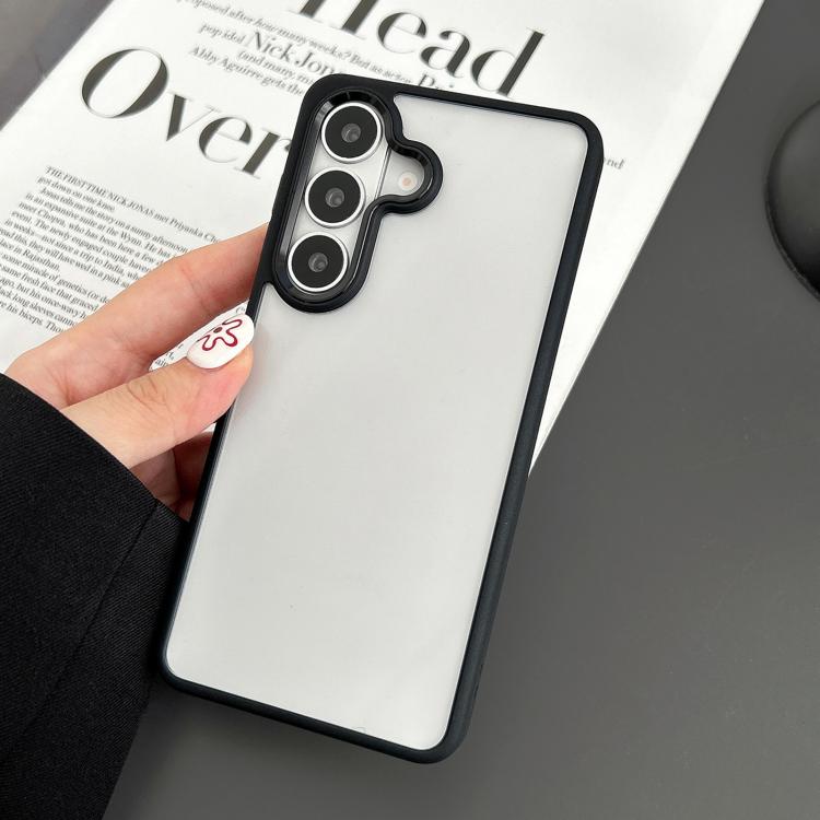 

For Samsung Galaxy S26+ 5G Gold Shield PC Hybrid TPU Shockproof Phone Case(Black)