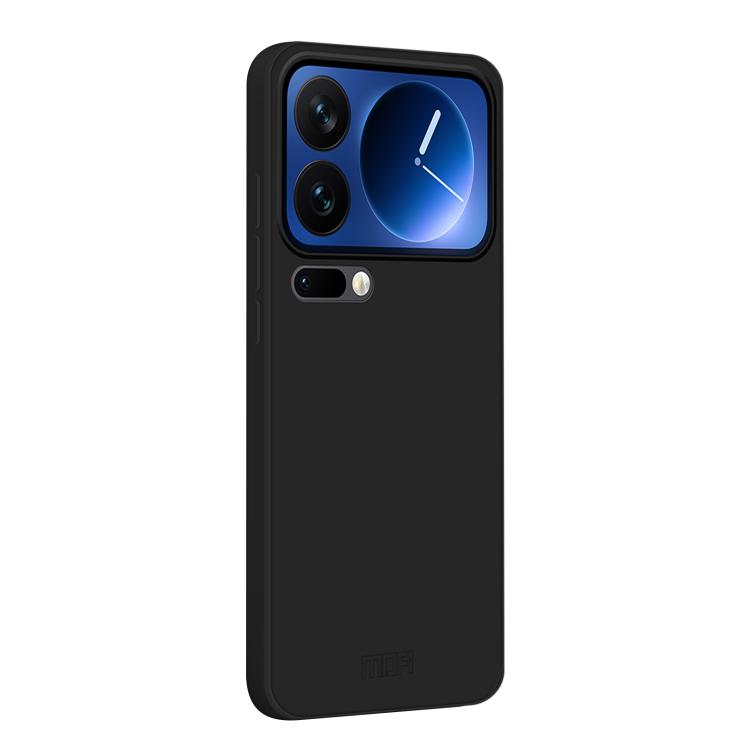 

For Xiaomi 17 Pro Max MOFI Caring Soft Shell Liquid Silicone Skin Feel Phone Case(Black)