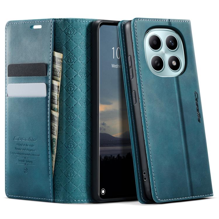 

For Redmi Note 15 4G / 5G Global 164mm CaseMe 033 Calf Leather Lining Microfibre RFID Blocking Phone Case(Green)