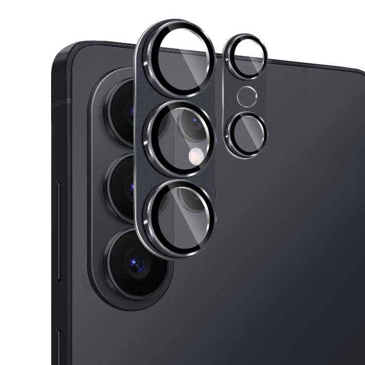 For Samsung Galaxy S26 Ultra 5G ENKAY Anti-reflection Camera Lens Aluminium Alloy Tempered Glass Film(Black)