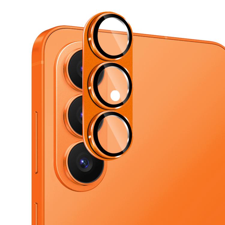 

For Samsung Galaxy S26+ 5G ENKAY Anti-reflection Camera Lens Aluminium Alloy Tempered Glass Film(Orange)