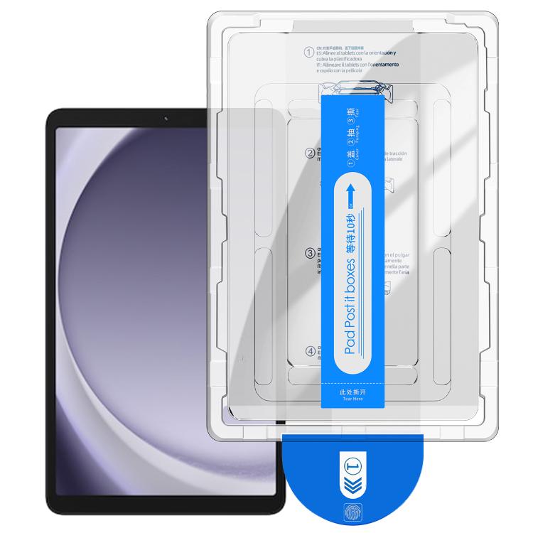 

For Samsung Galaxy Tab A9 Easy Install Box Dust-Free Curved Edge HD Tempered Glass Film