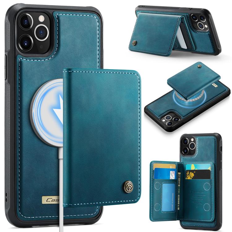

For iPhone 11 Pro CaseMe Me80 Series Detachable Wallet Magnetic RFID Vegan Leather Phone Case(Green)