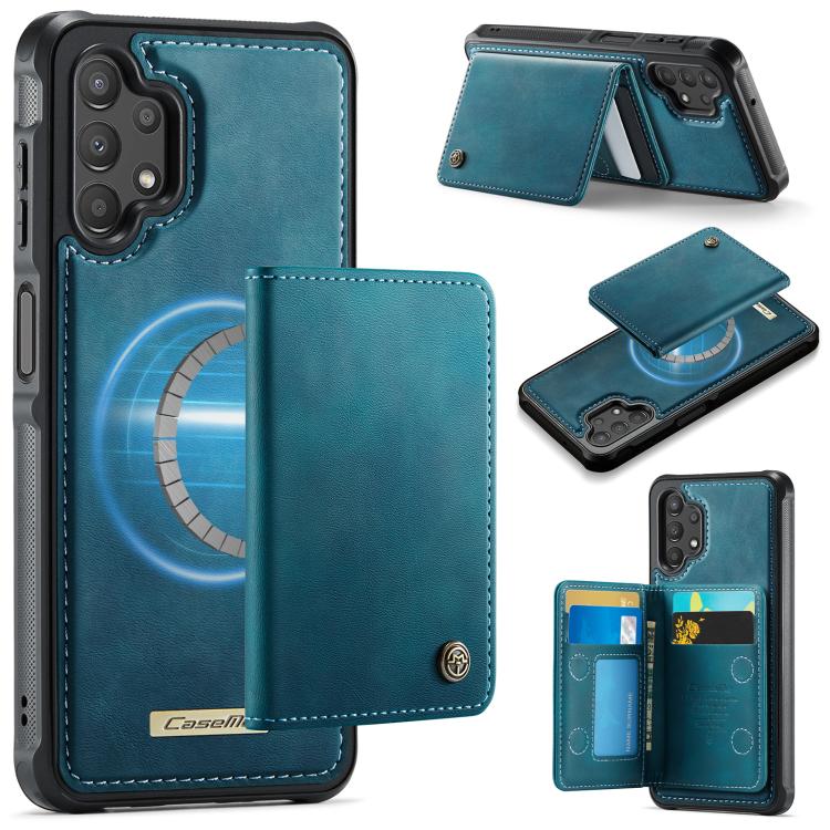 For Samsung Galaxy A13 / A04s CaseMe Me80 Series Detachable Wallet Magnetic RFID Vegan Leather Phone Case(Green)