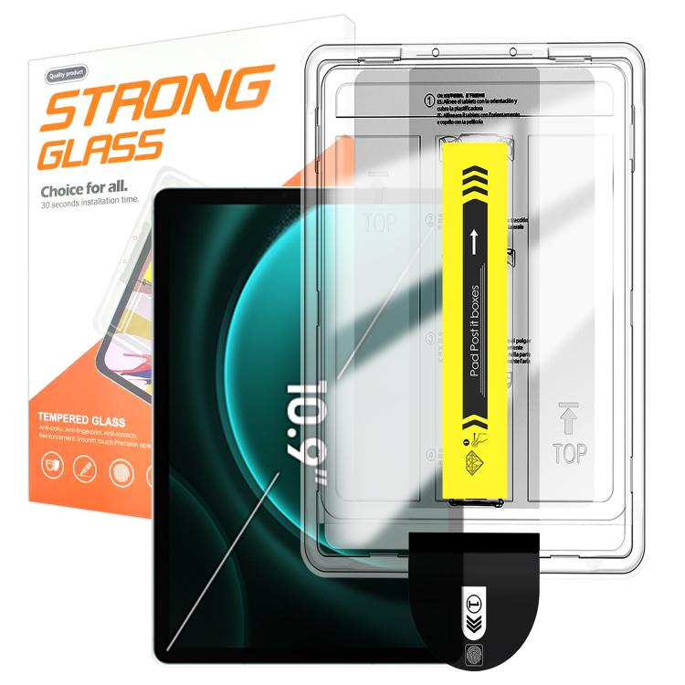 For Galaxy Tab S11 / S10 Lite Easy Install Box Dust-Free HD Curved Edge Anti-Fingerprint Tempered Glass Tablet Film