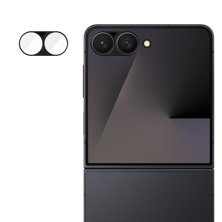

For Samsung Galaxy Z Flip7 5G Kalebol Silk-Screened HD Anti-Fingerprint AR Integrated Camera Lens Tempered Glass Film