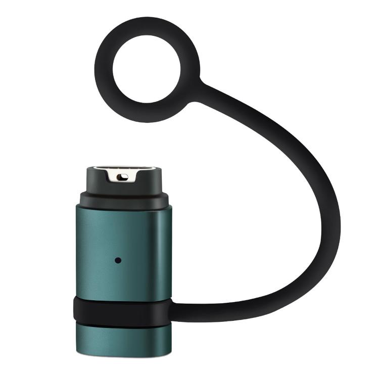 

For Garmin Series Smart Watch Anti-Loss Lanyard Charging Metal Adapter Straight-End Style(Azure Blue)