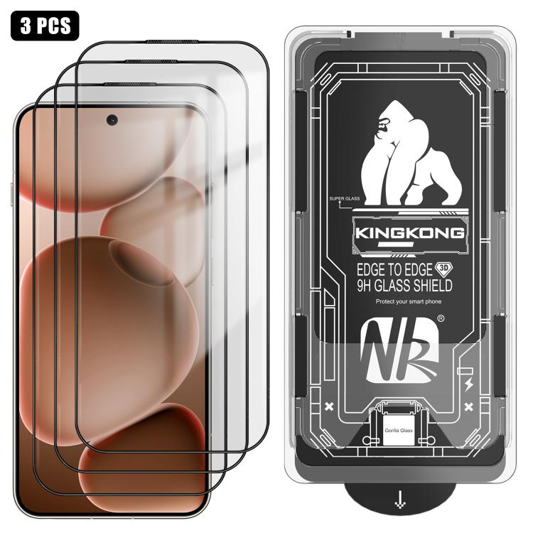 

For OPPO Find X8 Ultra 3pcs Easy Install Box Dust-Free 3D Curved Edge HD Electroplated Explosion-Proof Tempered Glass Film