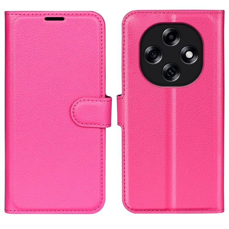 For OPPO A6 Pro Global / F31 5G Litchi Texture Horizontal Flip Leather Phone Case with Holder(Rose Red)