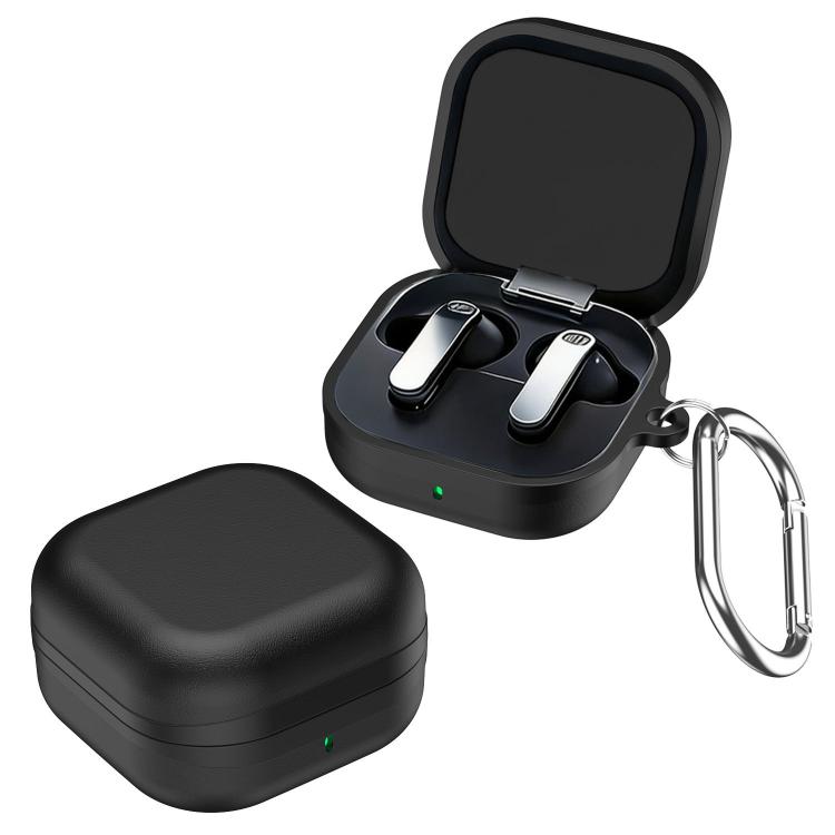For Samsung Galaxy Buds 4 / 4 Pro Textured Full-Coverage Shockproof TPU Earphone Protective Case(Black)