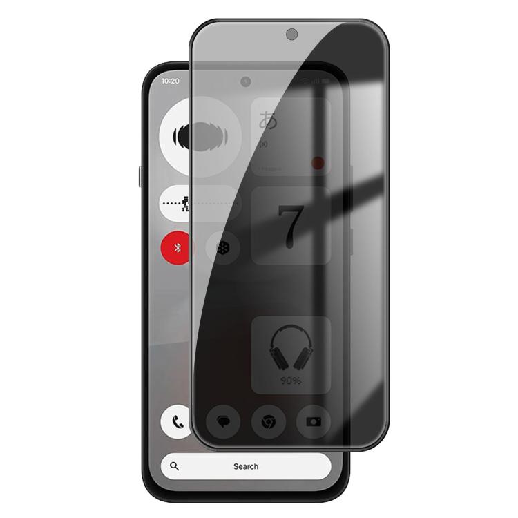 For Nothing Phone 4b Kalebol High-Aluminum Screen-Printed Full-Coverage Black-Border Privacy Tempered Glass Film