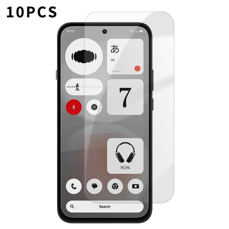 For Nothing Phone 4b Kalebol 10pcs High-Aluminum Semi-Screen Anti-Fingerprint HD Tempered Glass Film