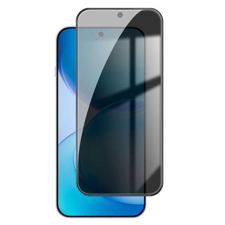 For OPPO Reno16 Pro 5G Global Kalebol High-Aluminum Screen-Printed Full-Coverage Black-Border Privacy Tempered Glass Film